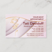 Elegante sanfte Farben Rosa Gold Terminierungskart Terminkarte (Vorderseite)