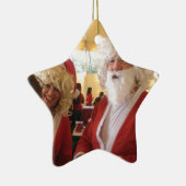 Elegante Santa Collection. Keramik Ornament (Rechts)