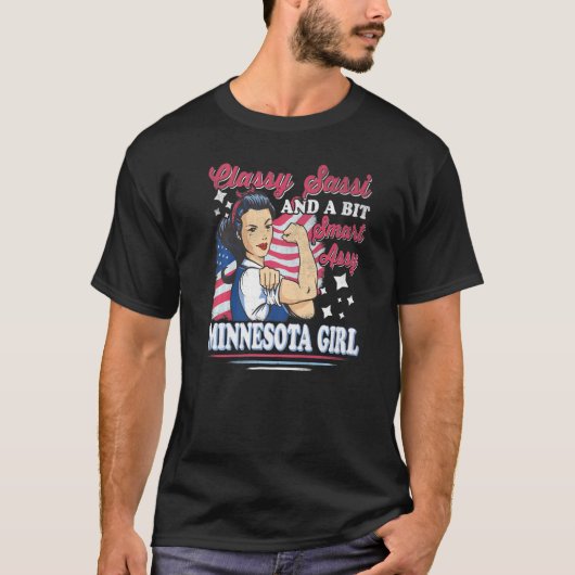 Elegante Sassi und ein bisschen freche Assi Minnes T-Shirt (Vorderseite)