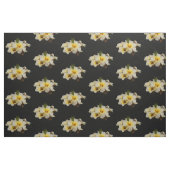 Elegante Satin-Blume auf Schwarz Stoff (Yard (91,4 cm))