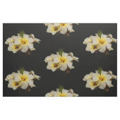 Elegante Satin-Blume auf Schwarz Stoff (Fat Quarter (45,7 x 55,9 cm))