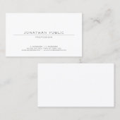 Elegante saubere Berufliche moderne, trendige Vorl Visitenkarte (Vorne/Hinten)