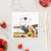 Elegante saubere minimale Saubere Foto Graduierung Serviette (Beispiel)