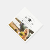 Elegante saubere minimale Saubere Foto Graduierung Serviette (Ecke)