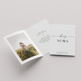 Elegante, saubere minimalistische Foto Hochzeit. S Karte