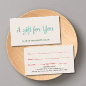 Elegante Saubere Pastelle Hinweiskarte