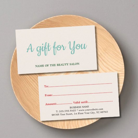 Elegante Saubere Pastelle Hinweiskarte