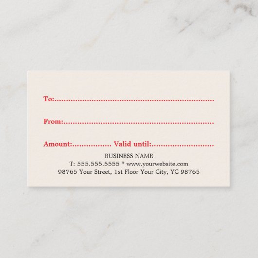 Elegante Saubere Pastelle Hinweiskarte (Rückseite)