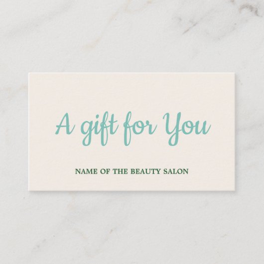 Elegante Saubere Pastelle Hinweiskarte (Vorderseite)