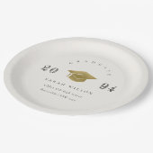 Elegante Sauberkeit Kleiner Abschluss Pappteller (Schrägansicht)