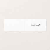 Elegante Sauberkeit Moderne Minimalistische Berufl Visitenkarten (Außenseite Aufgefaltet)