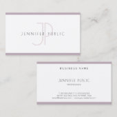 Elegante Sauberkeit Modernes, Minimalistisches, Li Visitenkarte (Vorne/Hinten)