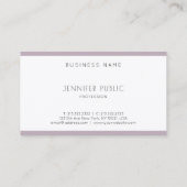 Elegante Sauberkeit Modernes, Minimalistisches, Li Visitenkarte (Rückseite)