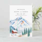 Elegante Save The Date (Stehend Vorderseite)