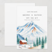 Elegante Save The Date (Vorne/Hinten)