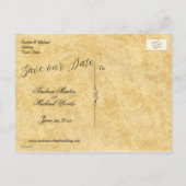 Elegante, Save the Date, Ankündigungspostkarte (Rückseite)