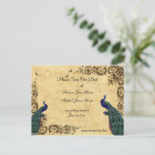 Elegante, Save the Date, Ankündigungspostkarte (Stehend Vorderseite)