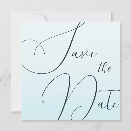 Elegante Save the Date anpassbare Vorlage (Vorderseite)