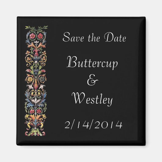 Elegante Save the Date antike Kunstmagnete Magnet (Vorne)