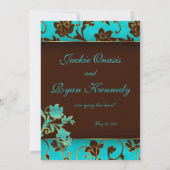 Elegante Save the Date Card Gold Floral BB (Rückseite)