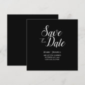 Elegante Save The Date Dankeskarte (Vorne/Hinten)