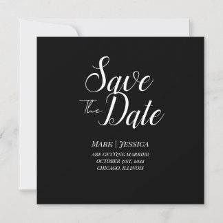 Elegante Save The Date Dankeskarte