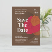 Elegante, Save the Date Einladung (Stehend Vorderseite)