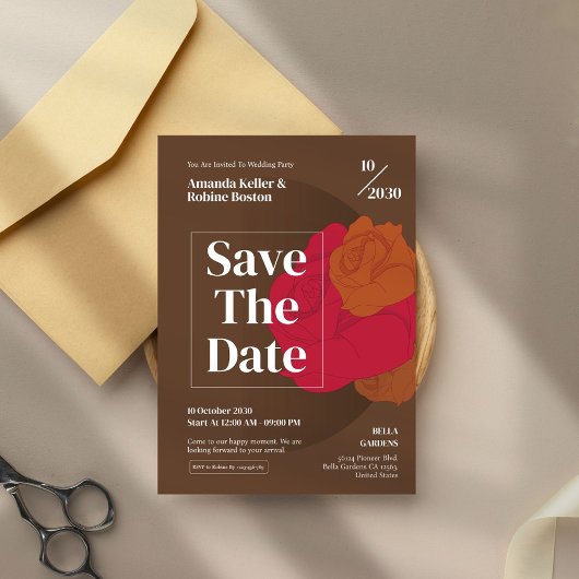 Elegante, Save the Date Einladung