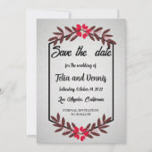 Elegante, Save the Date Einladung (Vorderseite)