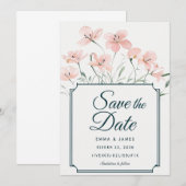 Elegante, Save the Date Einladung (Vorne/Hinten)