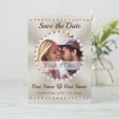 Elegante Save the Date Einladungen, individuell an Einladung (Stehend Vorderseite)