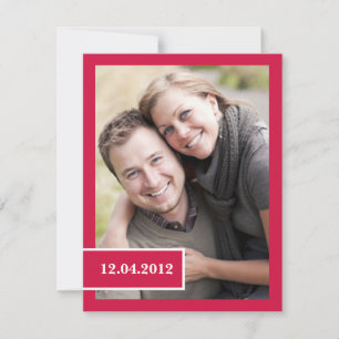 Elegante Save the Date Foto-Mitteilung