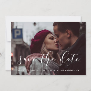 Elegante Save the Date Fotokarte