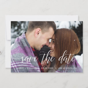Elegante Save the Date Fotokarte