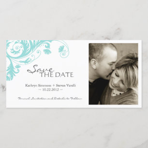 Elegante Save the Date Fotokarte