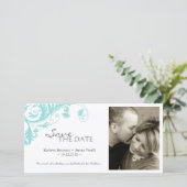 Elegante Save the Date Fotokarte (Stehend Vorderseite)