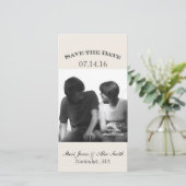 Elegante Save the Date Fotokarten Vertikal (Stehend Vorderseite)