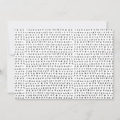 Elegante Save the Date kalligraphische Fotokarte (Rückseite)