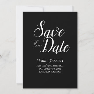 Elegante Save The Date Karte | Minimal Modern