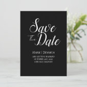 Elegante Save-the-Date-Karte | Modern Minimalistis Save The Date (Stehend Vorderseite)