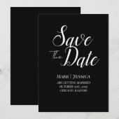 Elegante Save-the-Date-Karte | Modern Minimalistis Save The Date (Vorne/Hinten)