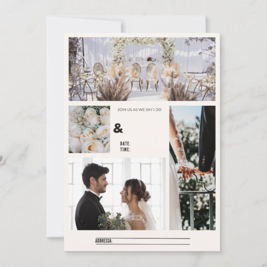 Elegante Save-the-Date-Karte Save The Date (Vorderseite)