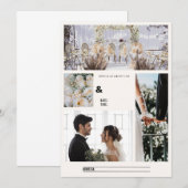Elegante Save-the-Date-Karte Save The Date (Vorne/Hinten)