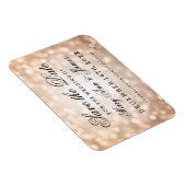 Elegante Save the Date-Kupferleuchten Magnet (Rechte Seite)