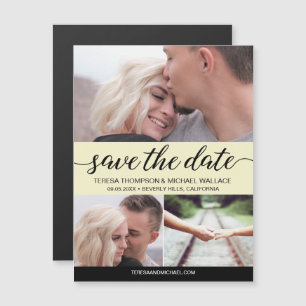 Elegante "Save the Date" Personalisiert Wedding Ma Magneteinladung