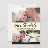 Elegante "Save the Date" Personalisiert Wedding Ma Magneteinladung (Vorderseite)