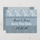 Elegante Save the Date Postkarten (Vorne/Hinten)