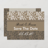 Elegante Save the Date Postkarten (Vorne/Hinten)