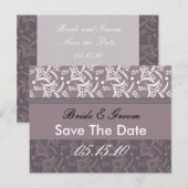 Elegante Save the Date Postkarten (Vorne/Hinten)