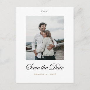 Elegante Save the Date Postkarten mit benutzerdefi